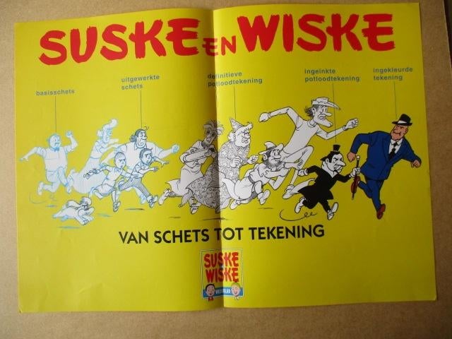 adv10395 suske en wiske poster 1, Verzamelen, Ophalen, Suske en Wiske, Gebruikt, Plaatje, Poster of Sticker