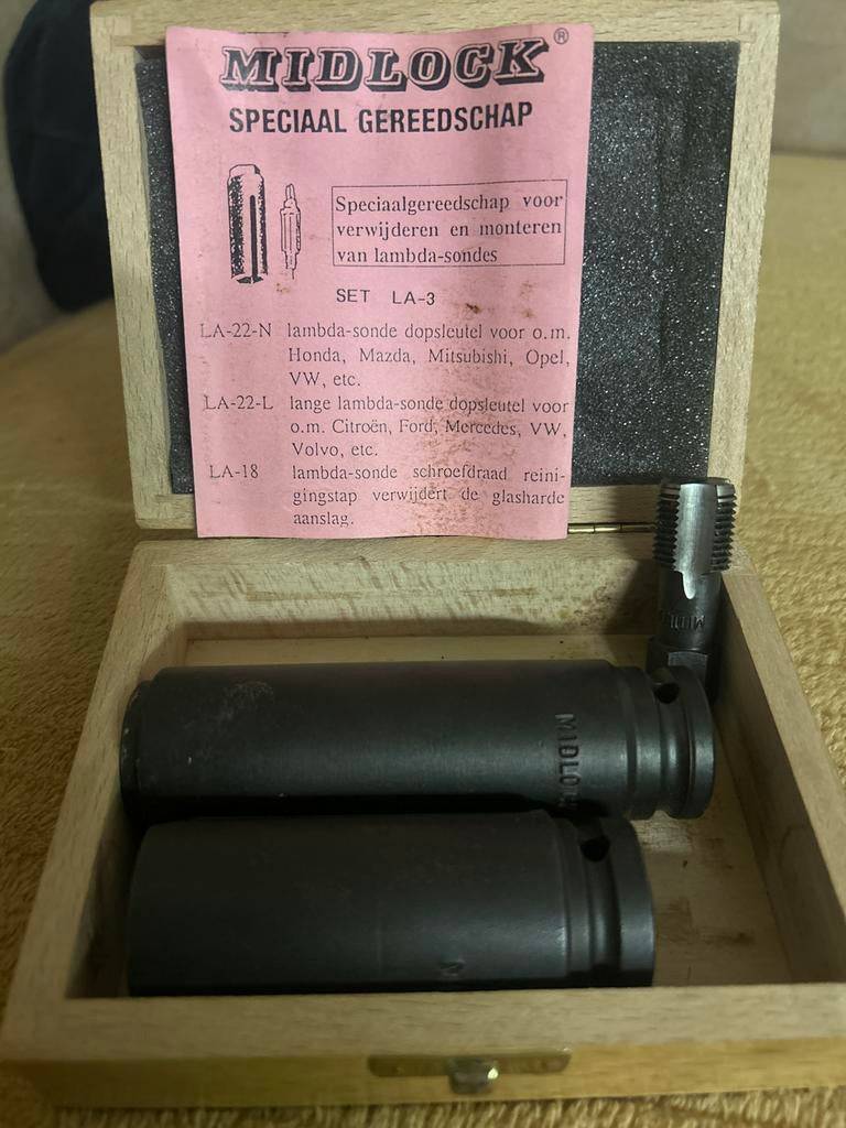 Midlock LA-3 Lambda Sonde Gereedschapset, Auto diversen, Autogereedschap, Ophalen of Verzenden, Gebruikt