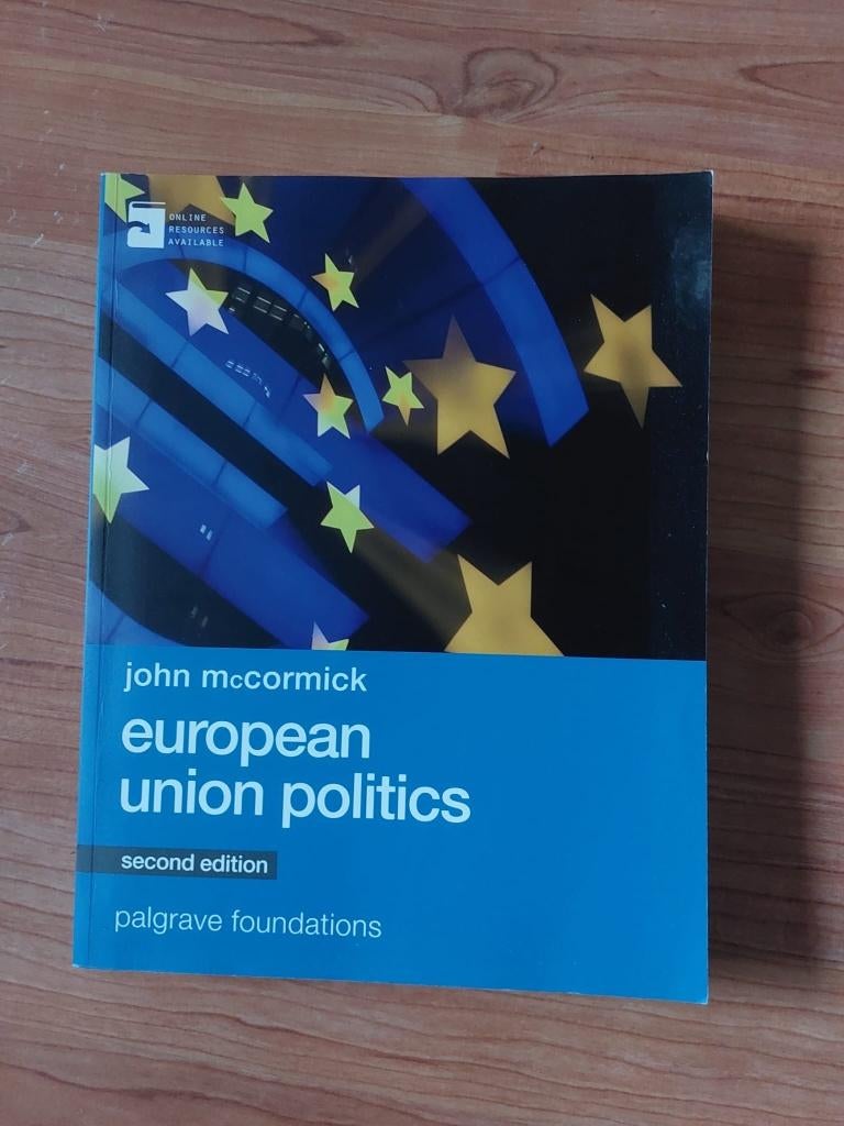 Boek European Union Politics, Boeken, Studieboeken en Cursussen, Ophalen of Verzenden, Alpha, Zo goed als nieuw, WO
