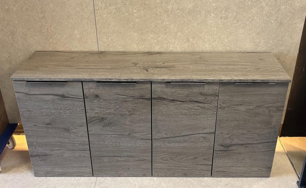 Primabad badkamerkasten 4x met wasmanden en topblad (sable), Huis en Inrichting, Badkamer | Badkamermeubels, Nieuw, Wastafelkast