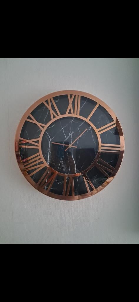 Bronze erik kuster muur klok 40x40, Huis en Inrichting, Woonaccessoires | Klokken, Ophalen of Verzenden, Zo goed als nieuw, Wandklok