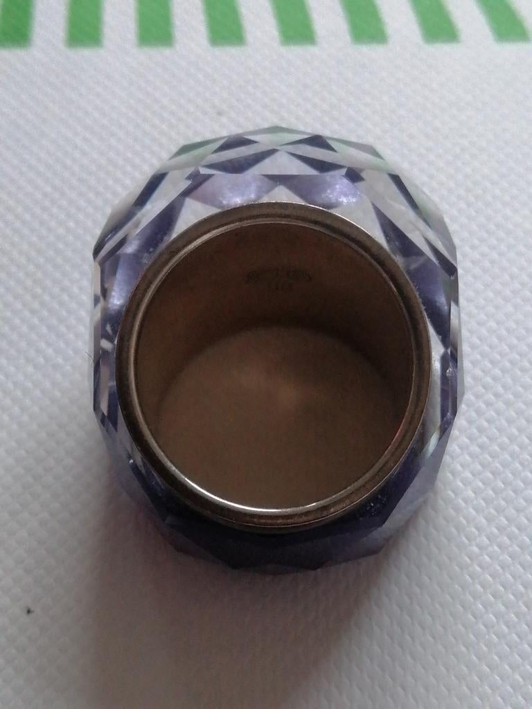 Swarovski Nirvana Flash Paars Lavendel Ring - Maat 58, Overige materialen, 20 of groter, Met edelsteen, Paars