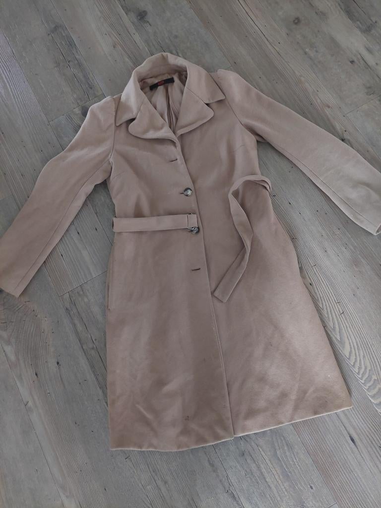 Mooie camelkleurige dames mantel mt 38, Kleding | Dames, Maat 38/40 (M), Bruin, Ophalen of Verzenden, Gedragen