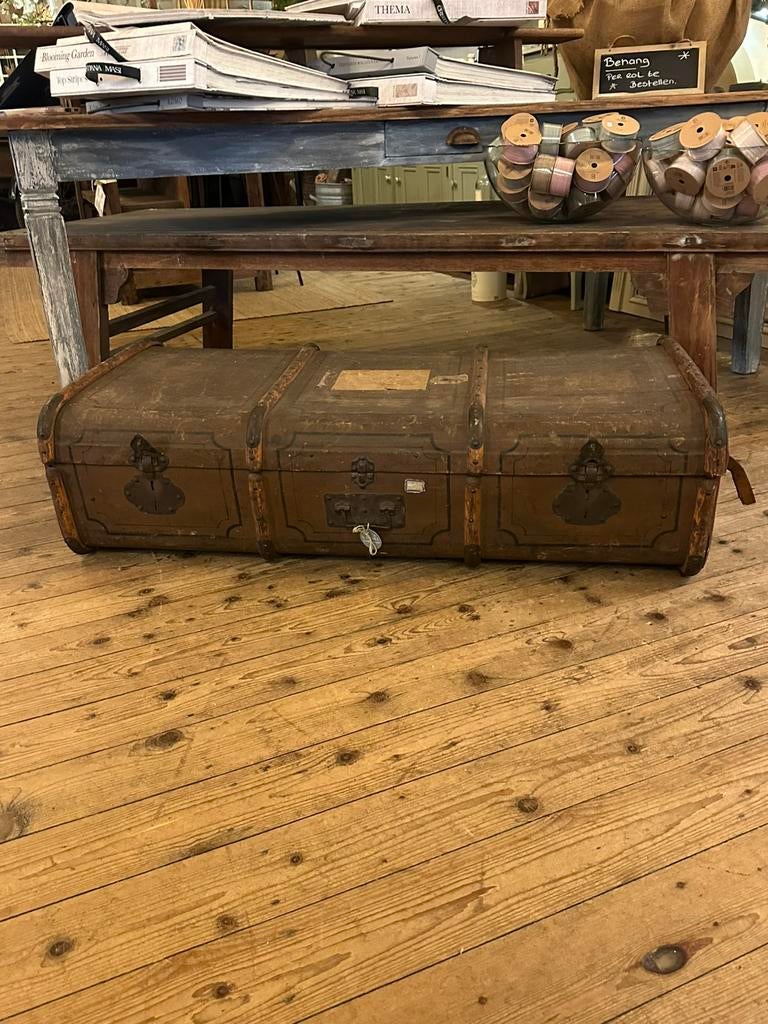 Antieke schatkist brocante landelijk engels