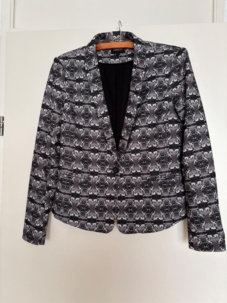 Mooie mbyM blazer jasje colbert, Ophalen of Verzenden, Gedragen, Maat 42/44 (L), Zwart