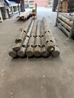 Weidepalen (hoekpalen) 2-gats, Rond 14cm (Paardenweide), Tuin en Terras, Palen, Balken en Planken, Ophalen of Verzenden, Nieuw
