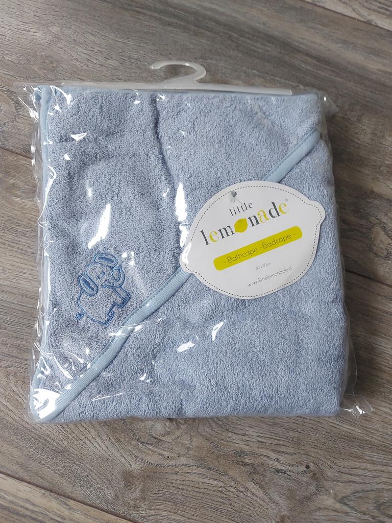 Badcape blauw met olifant, Ophalen of Verzenden, Zo goed als nieuw, Overige typen