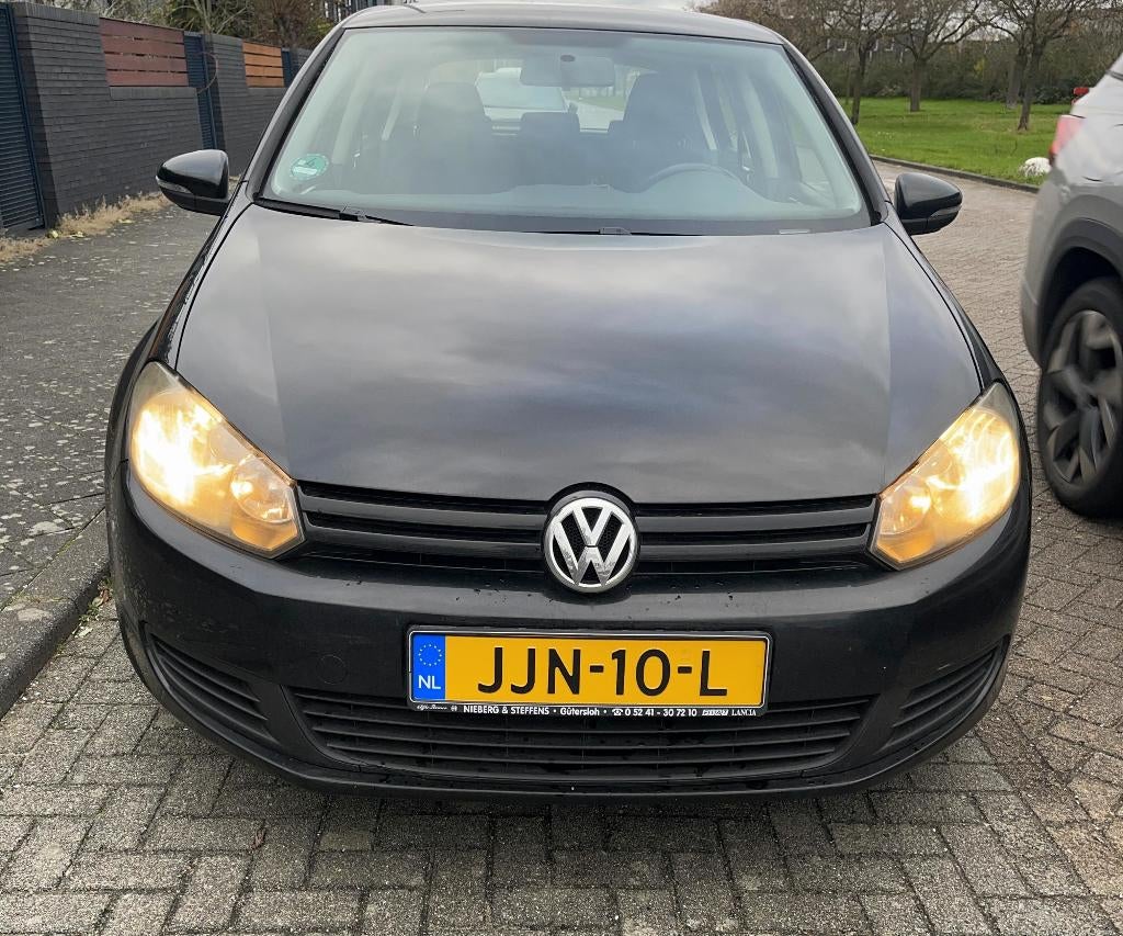 Volkswagen Golf 1.4 16V 59KW 5D 2009 Zwart, Auto's, Voorwielaandrijving, Euro 5, Stof, 4 cilinders