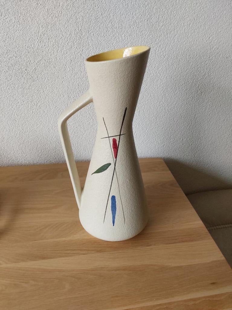 2Vintage vaas, Overige kleuren, Aardewerk of Porselein, Ophalen of Verzenden, Zo goed als nieuw