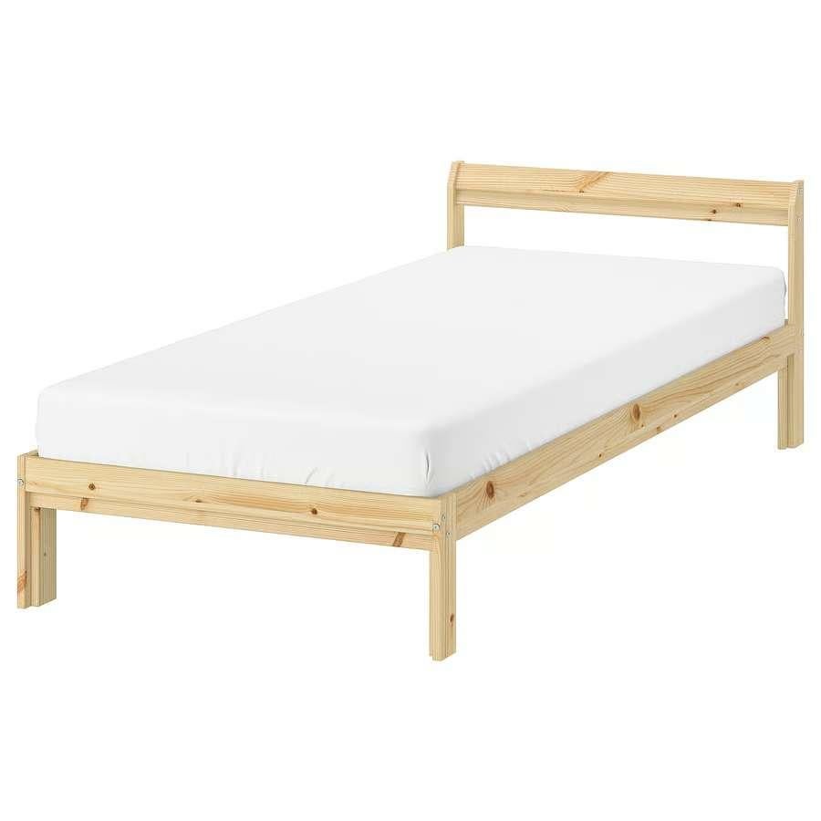 IKEA NEIDEN INCL ZEER GOED MATRAS, Ophalen, 90 cm, Eenpersoons, Wit