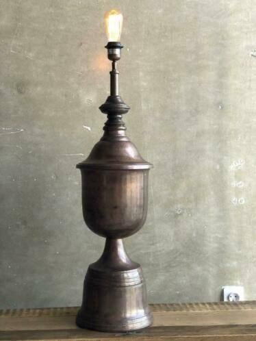 💡Nieuw: VandeHeg Amfora - Schemerlamp met kap🏷️€35,-, Nieuw, Ophalen of Verzenden, Stof, 75 cm of meer