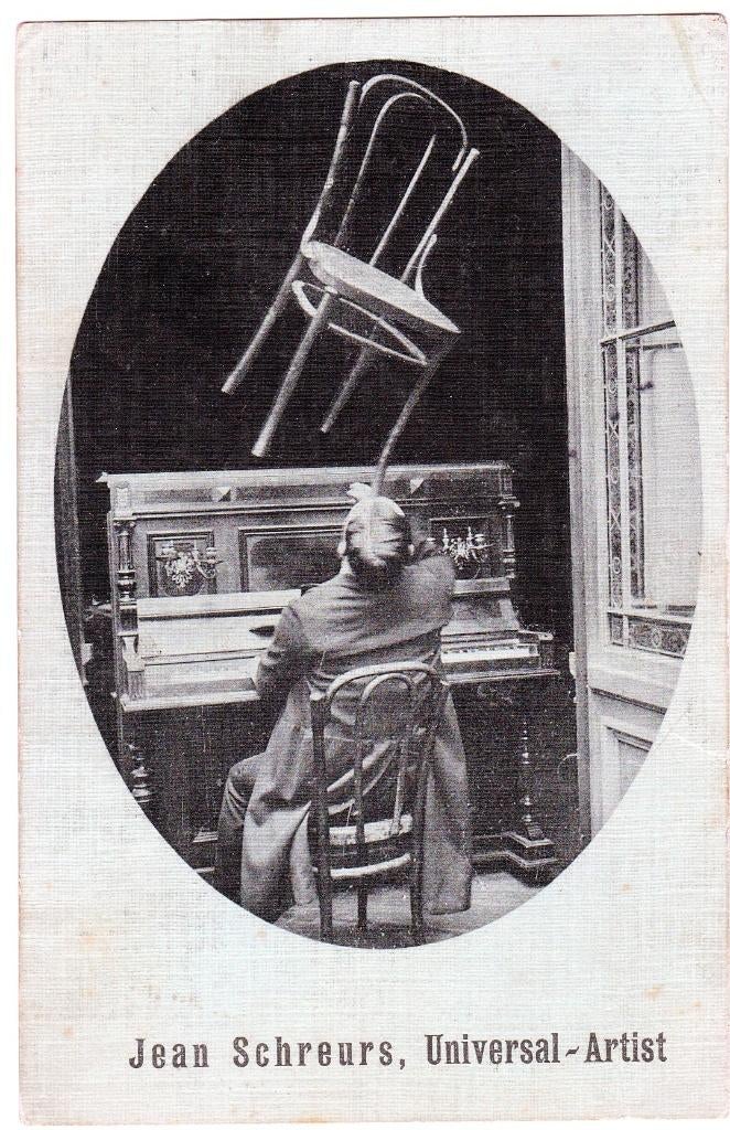 Jean Schreurs Universal Artist gelopen kaart uit 1912., Verzamelen, Ophalen of Verzenden, Zo goed als nieuw, Foto of Kaart
