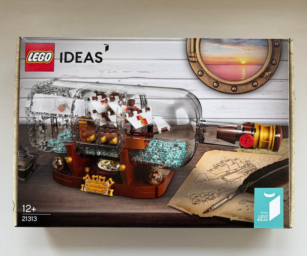 Lego Ideas Schip in een Fles - 21313 Nieuw in doos, Lego, Denemarken, Nieuw, Ophalen of Verzenden