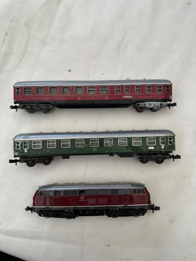 Mini trix trein compleet, Ophalen of Verzenden, Zo goed als nieuw, Gelijkstroom, Trix