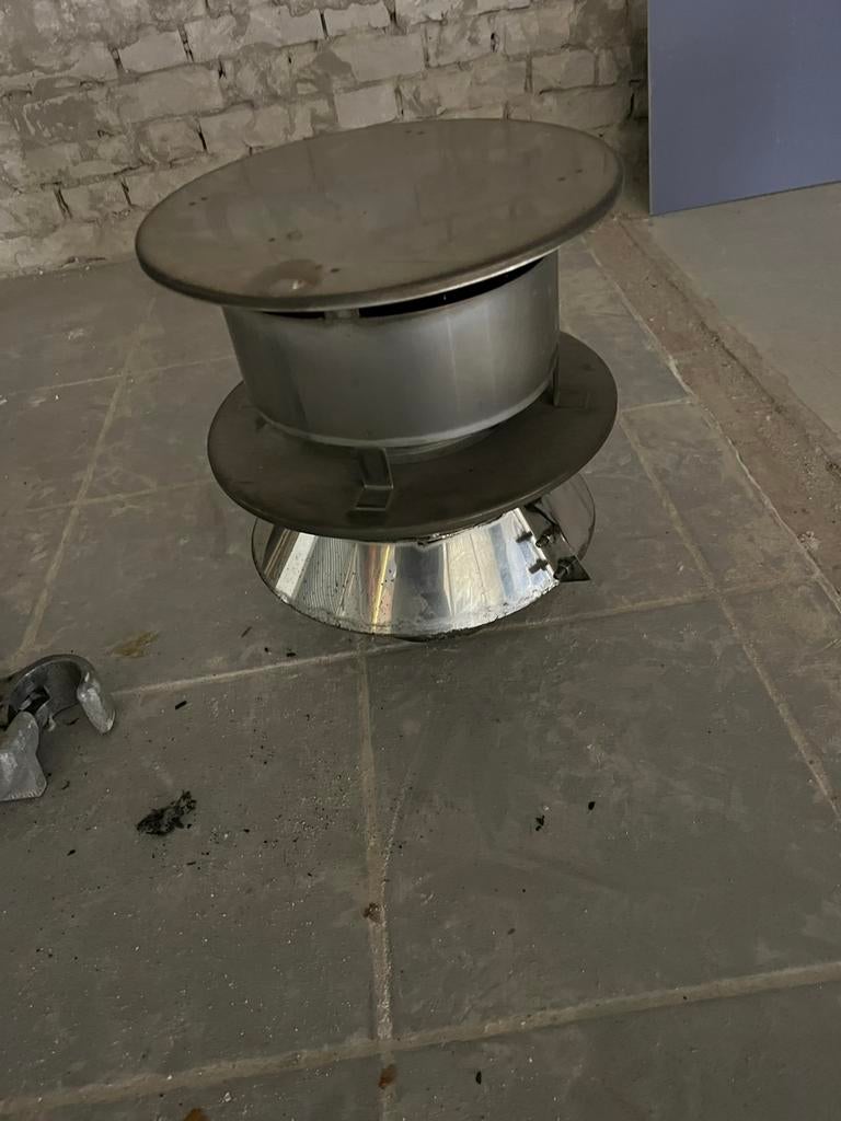 Geisoleerde rvs afzuig/regenkap 150mm, Ophalen, Gebruikt, Afzuiger