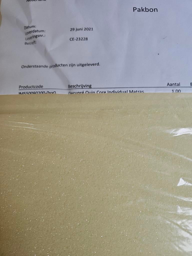 Decupré Quin Core Individual Matras - Nieuw in verpakking, Huis en Inrichting, Slaapkamer | Matrassen en Bedbodems, Eenpersoons