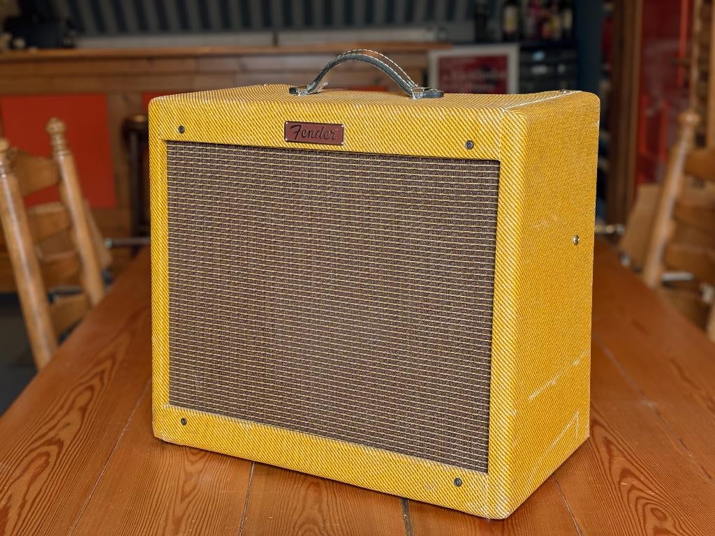 Fender Blues Junior Lacquered Tweed Combo Gitaarversterker, Ophalen of Verzenden, Gebruikt, Gitaar, Minder dan 50 watt