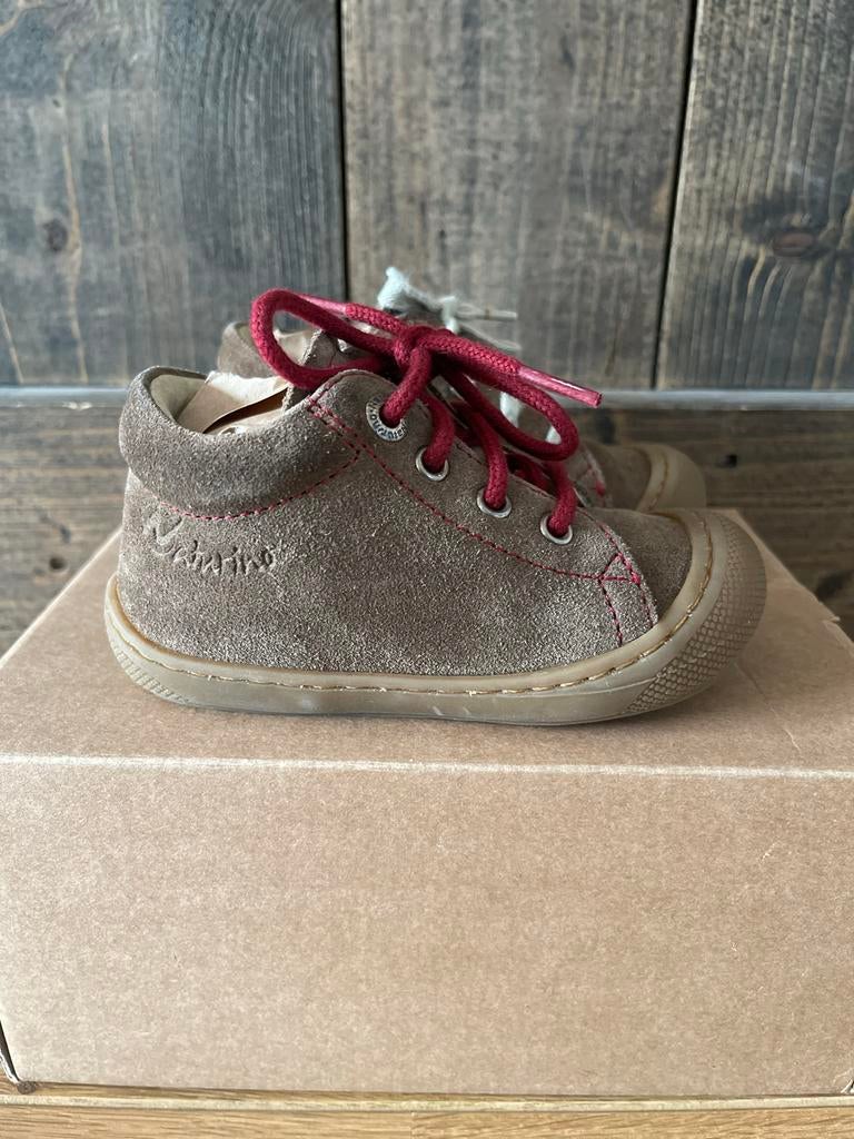 Naturino Cocoon Bruin Suède Schoentjes - Maat 21, Ophalen of Verzenden, Zo goed als nieuw, Jongetje of Meisje, Schoentjes