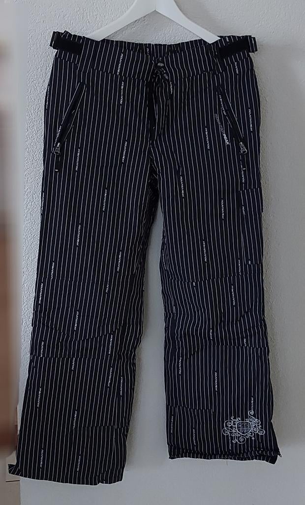 Mountain Peak Skibroek Zwart Streep Maat S, Zo goed als nieuw, Mountain Peak, Maat 36 (S), Ophalen