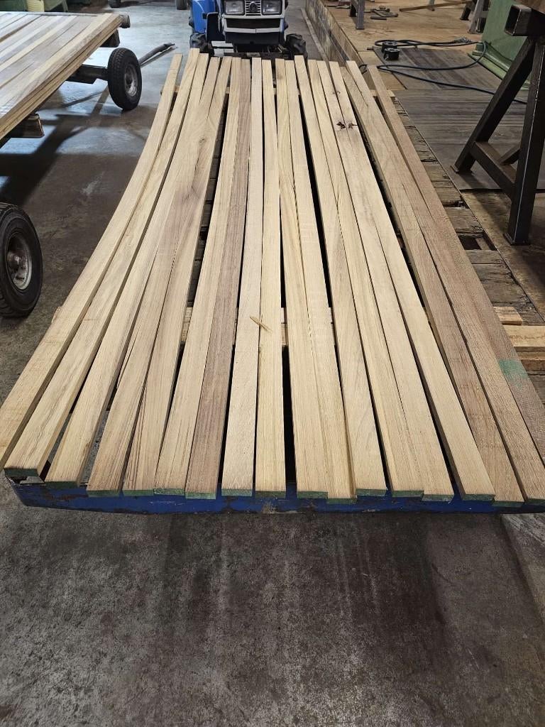 Iroko 20x50mm Geschaafd Recht, Minder dan 25 mm, Nieuw, Ophalen of Verzenden, 250 tot 300 cm