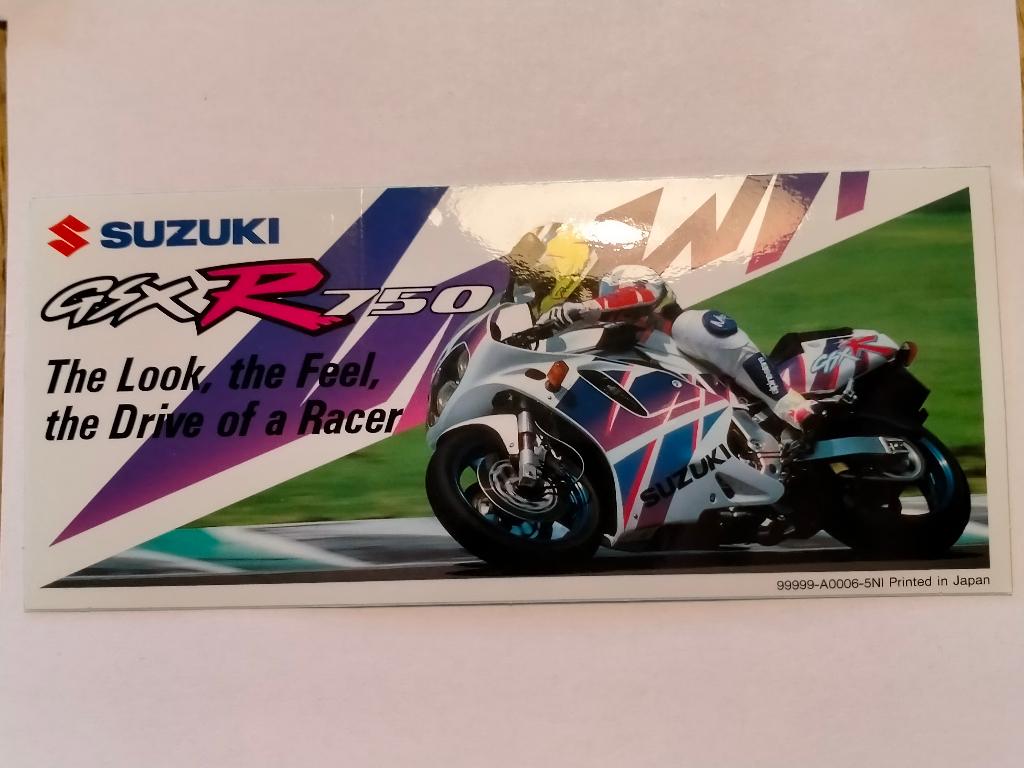 Suzuki GSXR 750 motor motoren logo sticker racer, Ophalen of Verzenden, Zo goed als nieuw, Auto of Motor
