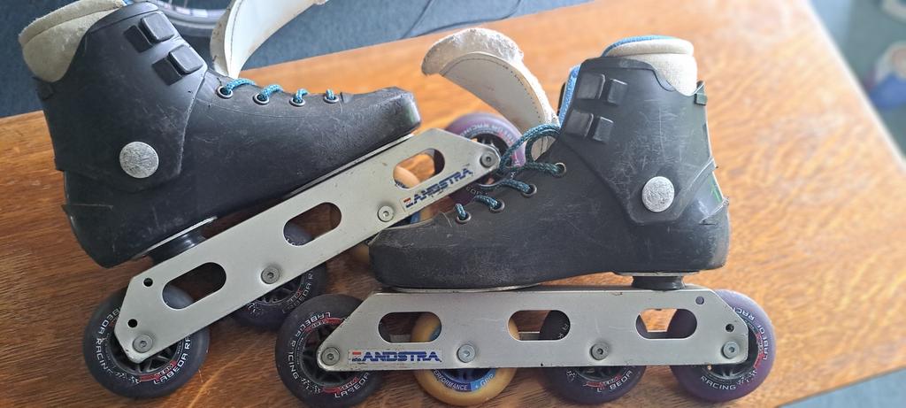 Zandstra kinderskeelers, Gebruikt, Kinderen, Ophalen of Verzenden, Inline skates 4 wielen