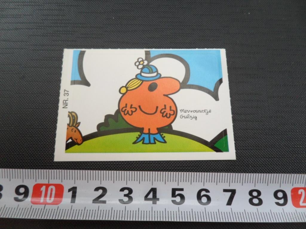 sticker emté roger hargreaves strip mevrouwtje gulzig, Verzamelen, Ophalen, Zo goed als nieuw