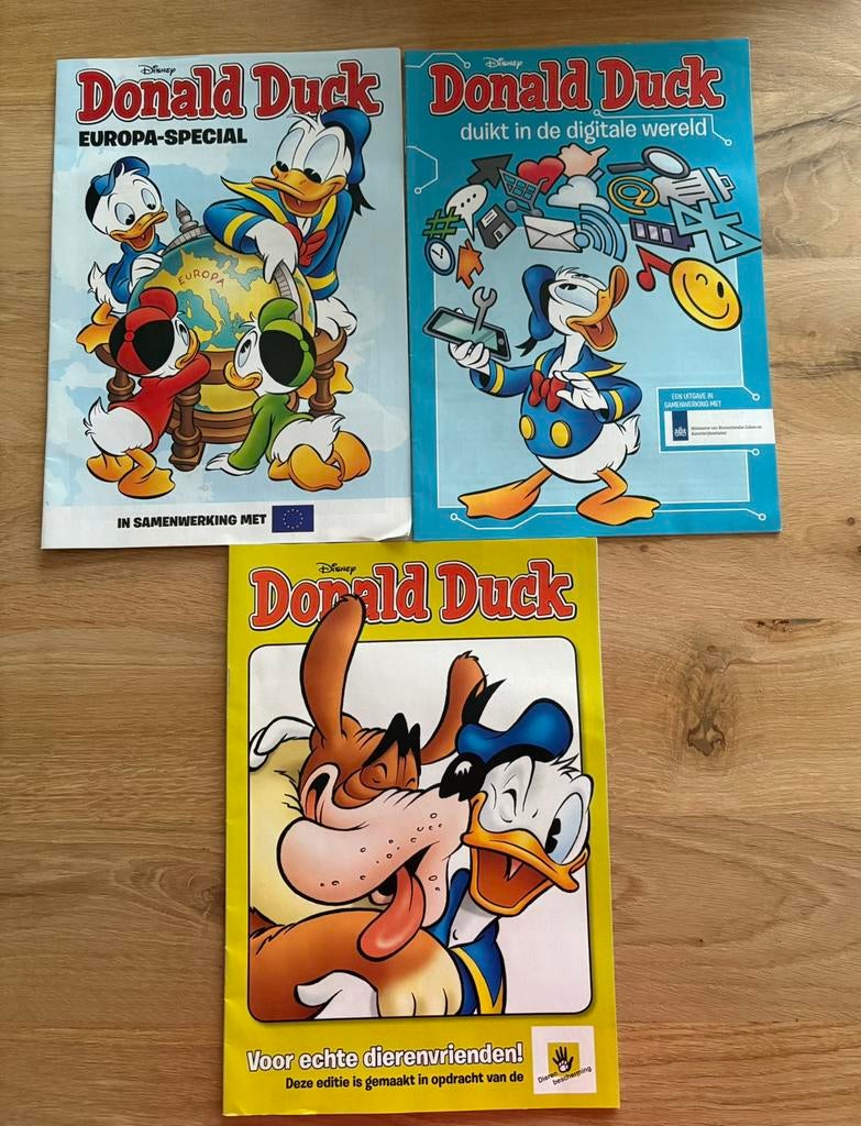 3X speciale Donald Duck, Meerdere comics, Ophalen of Verzenden, Gelezen, Europa