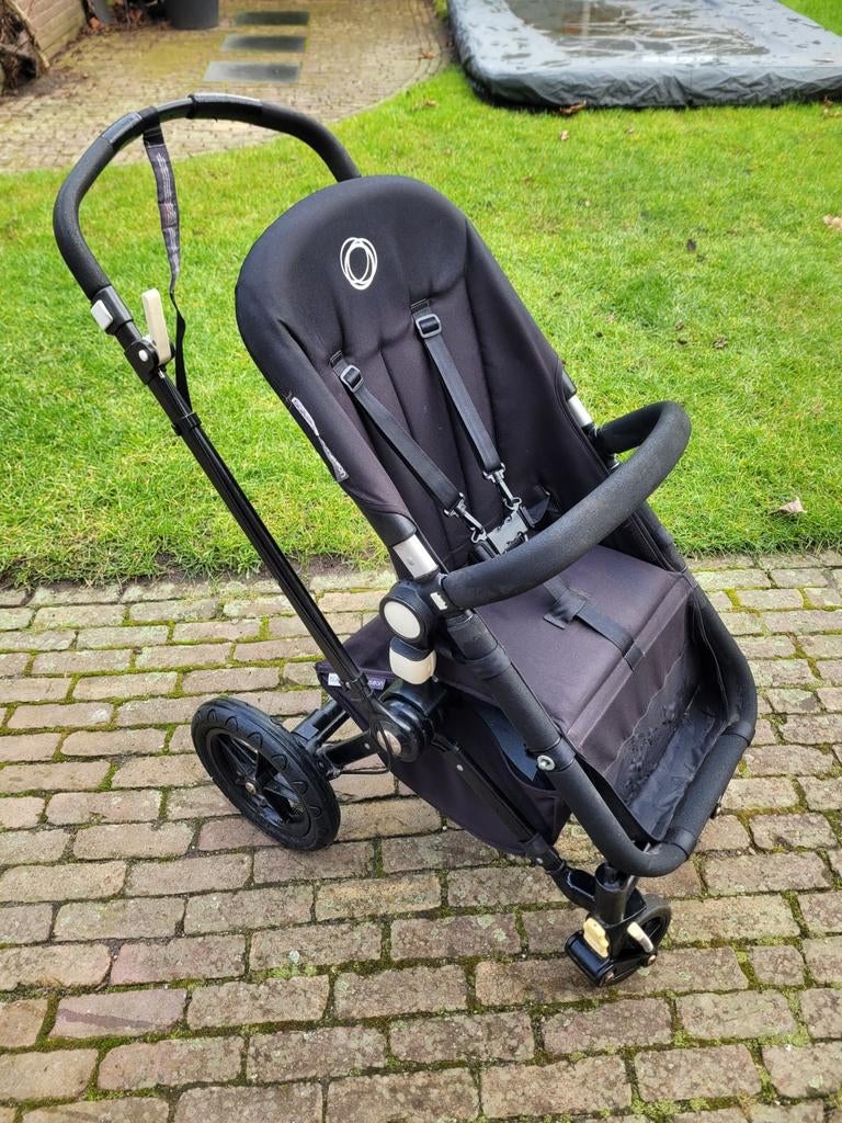 Bugaboo Cameleon Black Edition met veel accessoires, Gebruikt, Bugaboo, Verstelbare duwstang, Ophalen