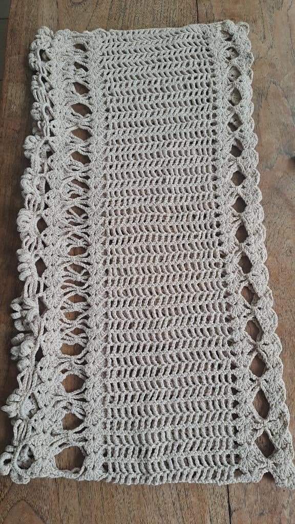 gehaakte met de hand gemaakte gordijnen/stroken, Gebruikt, Ophalen of Verzenden, Minder dan 100 cm, Landelijke stijl