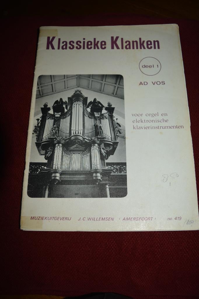 orgel, Klassieke klanken dl 1, Ad Vos, No 419, Gelezen, Instrument, Ophalen of Verzenden, Ad Vos