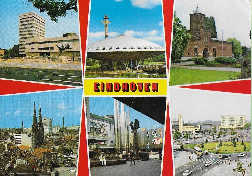 Eindhoven Gelopen ansichtkaart (a265 ), Ophalen of Verzenden, 1980 tot heden, Gelopen, Noord-Brabant