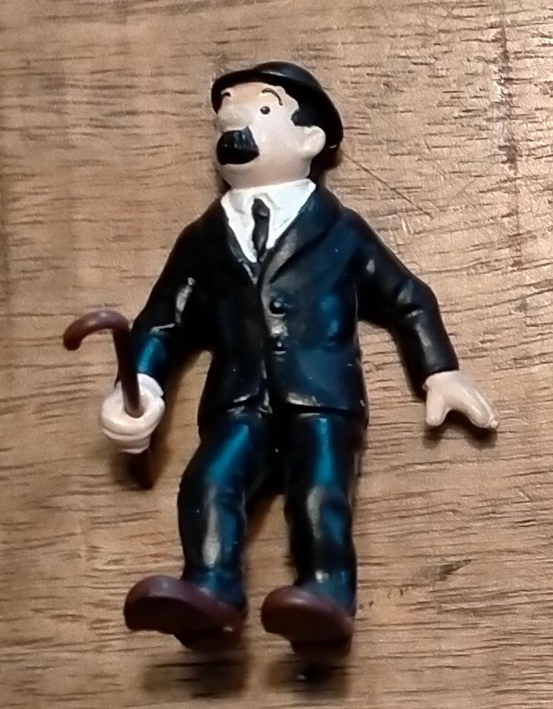 Kuifje Jansen en Janssen Bully figuur losse stok pvc figuur, Ophalen of Verzenden, Kuifje, Gebruikt, Beeldje of Figuurtje