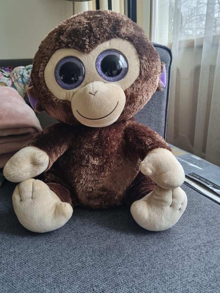 Grote Ty Beanie Boo Aap Coconut XL (42cm), Kinderen en Baby's, Speelgoed | Knuffels en Pluche, Ophalen of Verzenden, Zo goed als nieuw