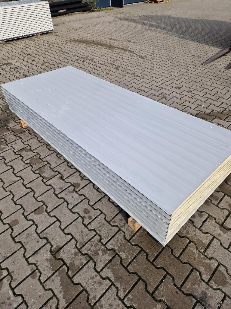 Sandwichpanelen 40 mm RAL9002 Wandpanelen PIR isolatie OP=OP, Ophalen, Nieuw, Overige materialen, 20 tot 50 mm