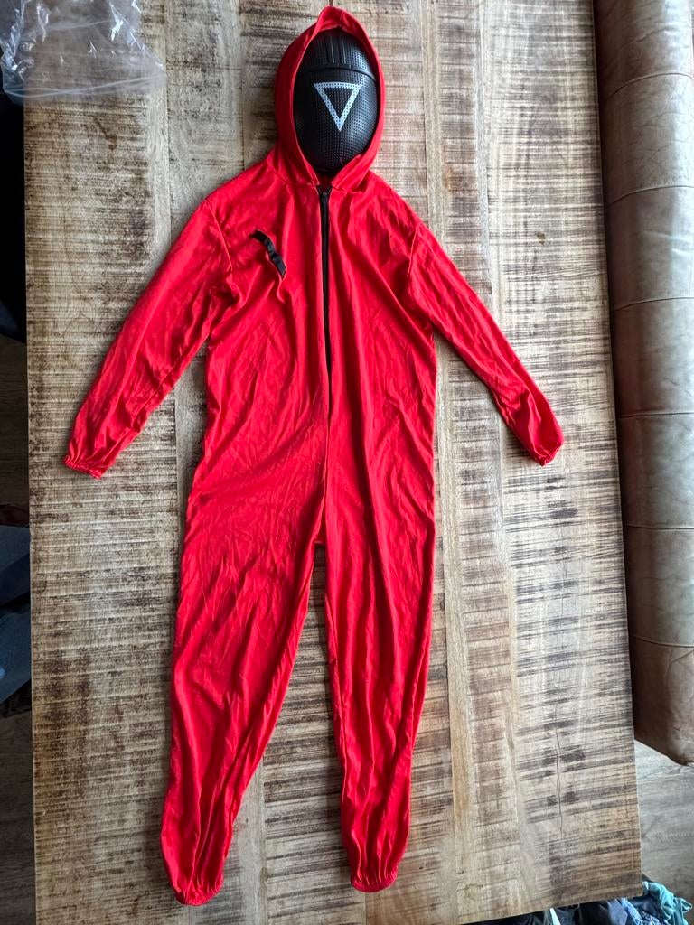 Squid Game Carnavalspak Kind 7-8 jaar, Kinderen en Baby's, Carnavalskleding en Verkleedspullen, Ophalen of Verzenden, Zo goed als nieuw