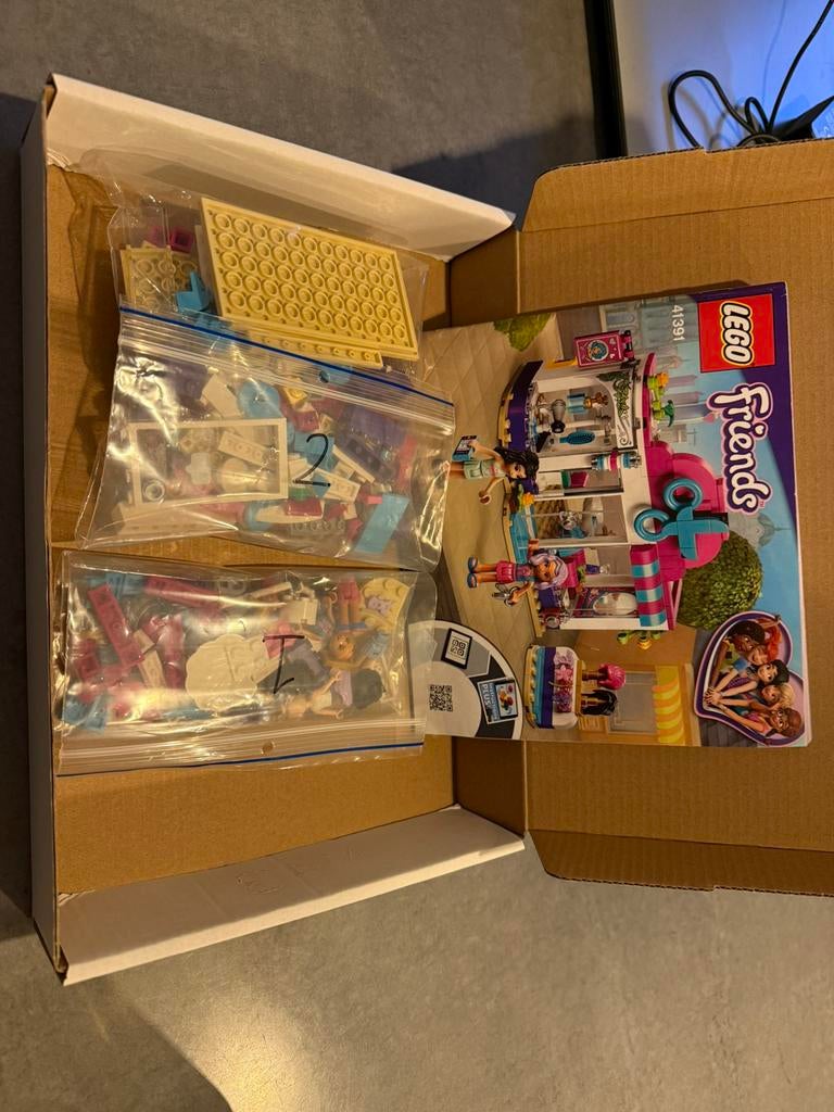 Lego Friends Kapsalon 41391 - Compleet, Kinderen en Baby's, Speelgoed | Duplo en Lego, Zo goed als nieuw, Lego, Complete set, Ophalen of Verzenden