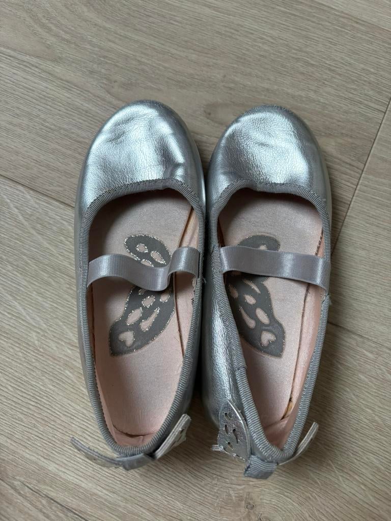 Ballerina’s glim schoenen maat 29 zilver H&M, Ophalen of Verzenden, Gebruikt, Meisje