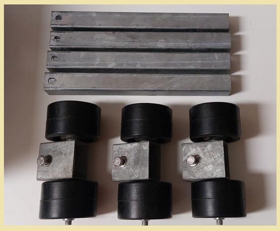 3x Pega nieuwe kielrolstel + 4x steunpijp resp. €24,95/€4,95, Watersport en Boten, Accessoires en Onderhoud, Nieuw, Overige typen