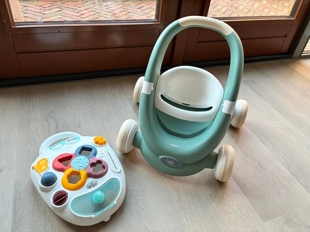 Smoby loopwagen met activiteitenbord, Kinderen en Baby's, Speelgoed | Babyspeelgoed, Ophalen of Verzenden, Gebruikt, Overige typen