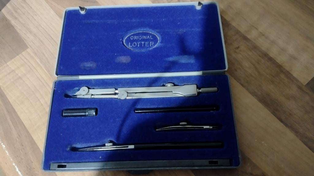 Original Lotter passer-set. , Ophalen of Verzenden