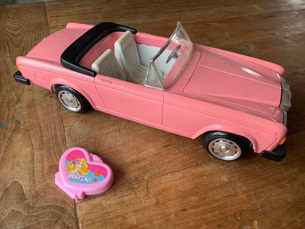 Vintage Barbie Auto - Roze Cabriolet, Ophalen, Gebruikt, Meisje