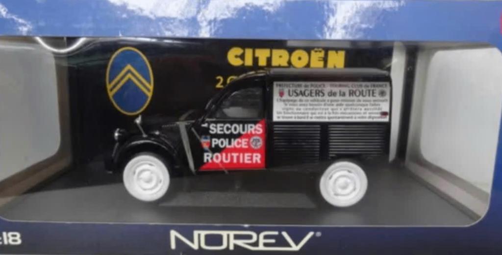 Citroen 2CV Fourgonnette 1952 Police 1/18 NOREV ref. 181504, Verzenden, Nieuw, Auto, Norev