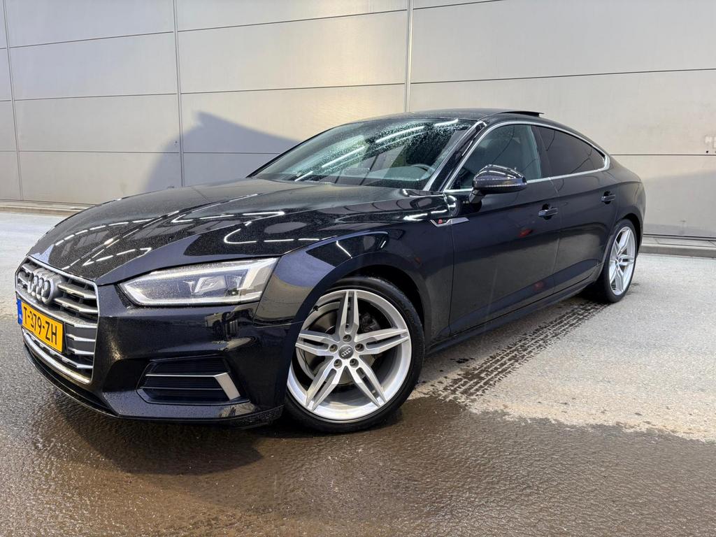 Audi A5 | 3xS-line | pano/schuif|2.0 Tfsi MHEV 190pk STronic, Auto's, 1984 cc, 1435 kg, Leder en Stof, Zwart