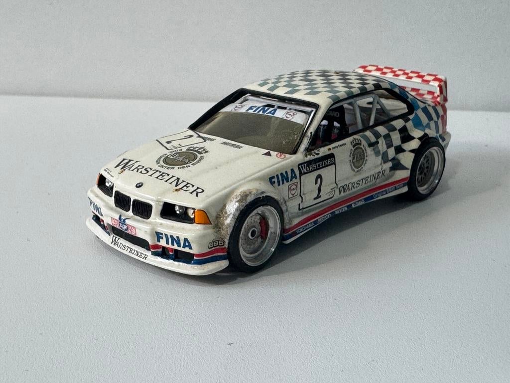 Miniauto bmw e36 m3 gt warnsteiner wit 1:43 mini auto, Hobby en Vrije tijd, Modelauto's | 1:43, Ophalen of Verzenden, Zo goed als nieuw