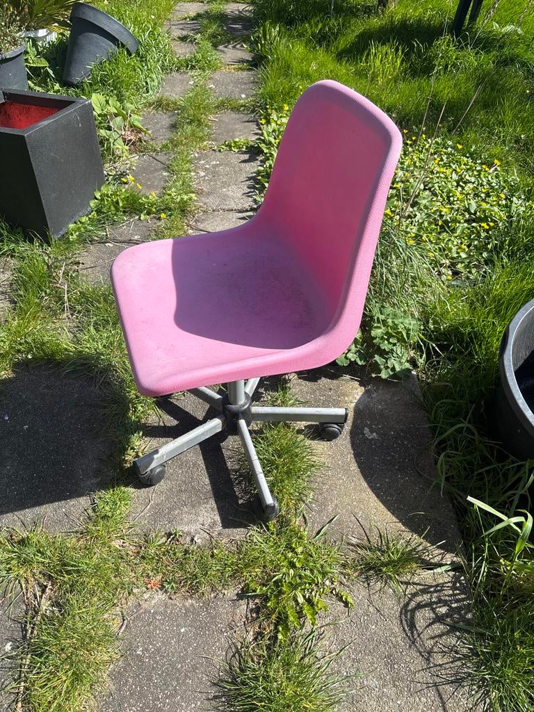 Roze bureaustoel, Ophalen, Gebruikt, Roze, Bureaustoel