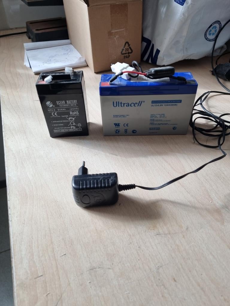 2x Accu's voor Kinderscooter: Ultracell 12Ah & Ocean 4Ah, Ophalen of Verzenden