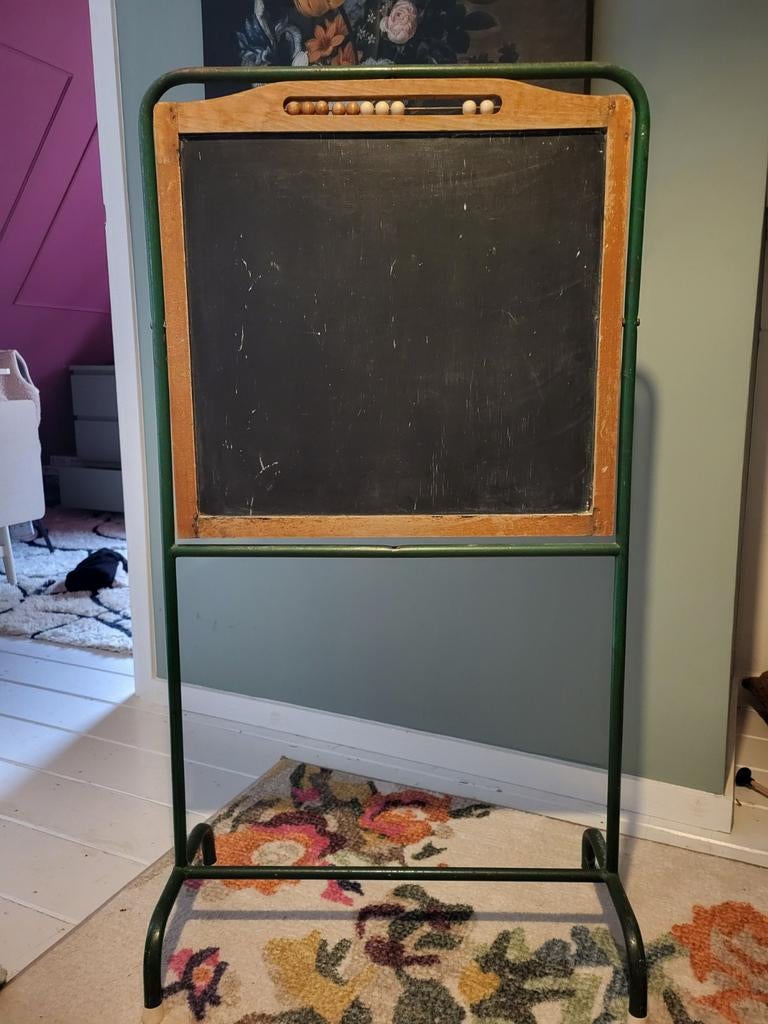 Vintage krijtbord, Ophalen, Gebruikt, Krijtbord