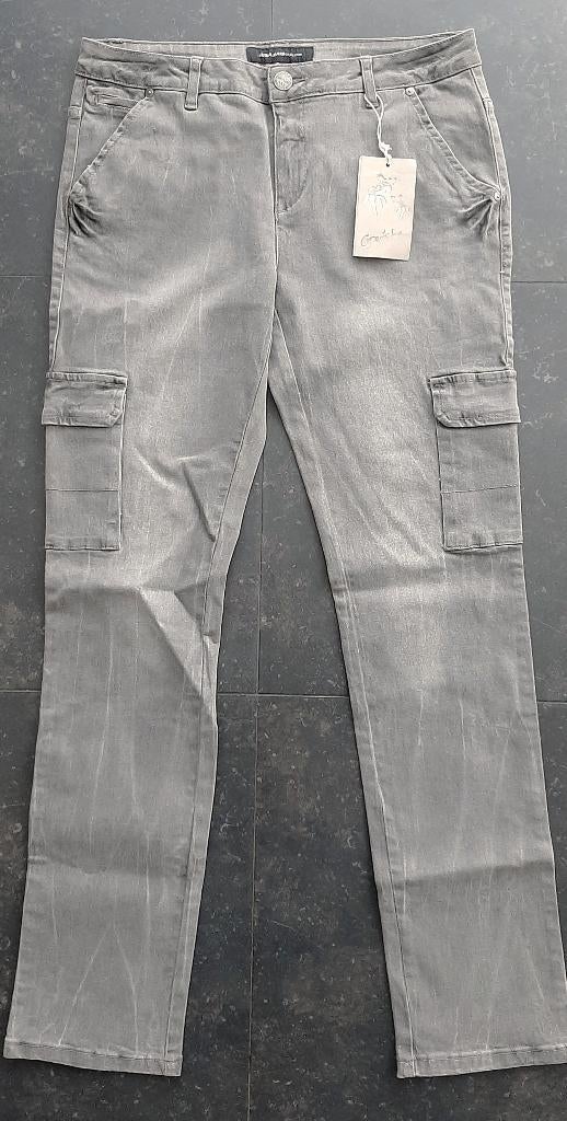 NIEUW, GEISHA lichtgrijze jeans, mt L, Kleding | Dames, Geisha, Overige jeansmaten, Nieuw, Ophalen of Verzenden