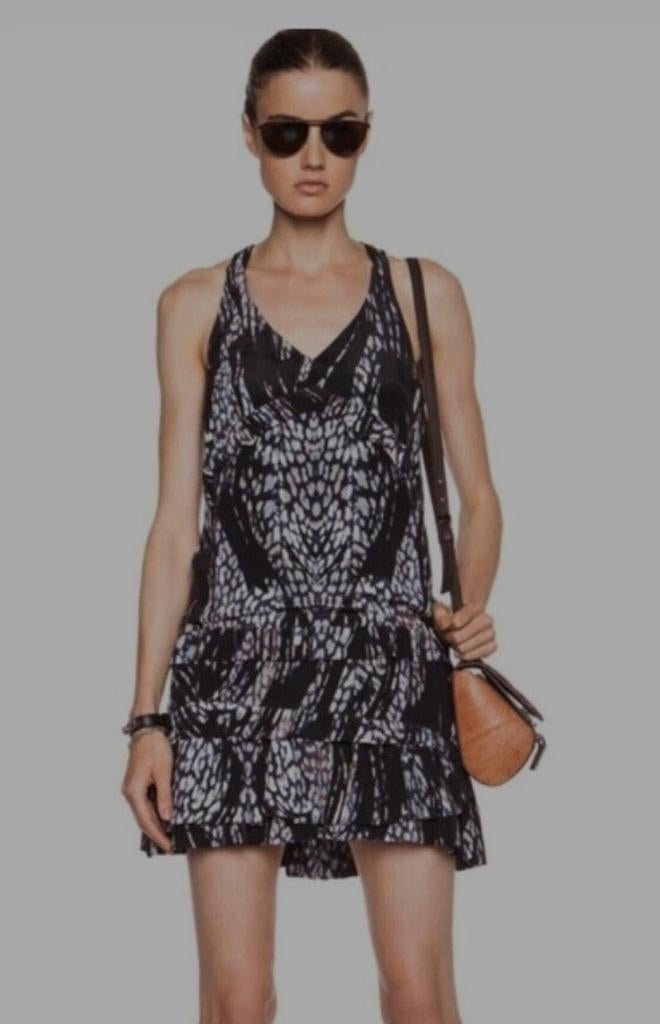 Iro Mouwloze Zomerjurk Frigye Zijde S, Overige kleuren, Verzenden, Maat 36 (S), Boven de knie